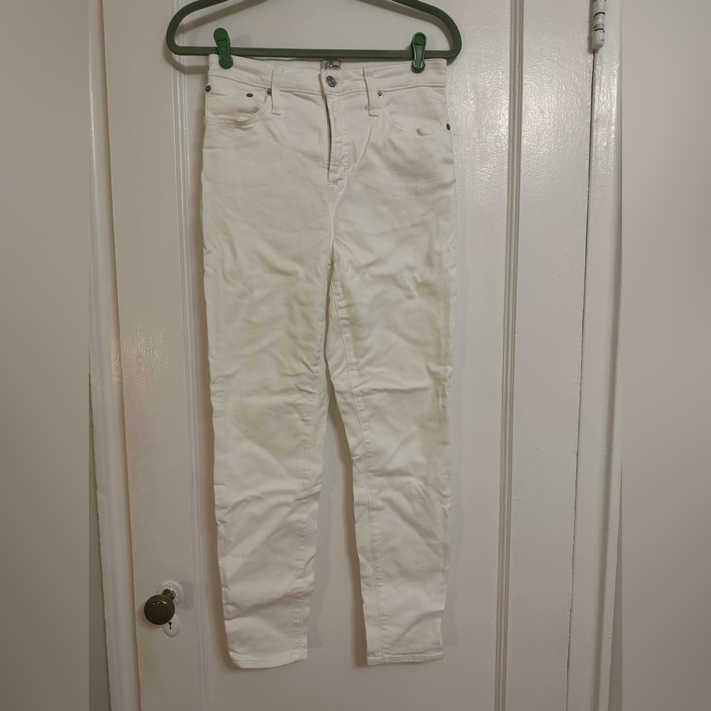 J. Crew skinny jeans, white denim, size 29